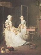 Jean Baptiste Simeon Chardin La Mere Laborieuse (The Diligent Mother) (mk05) Sweden oil painting artist